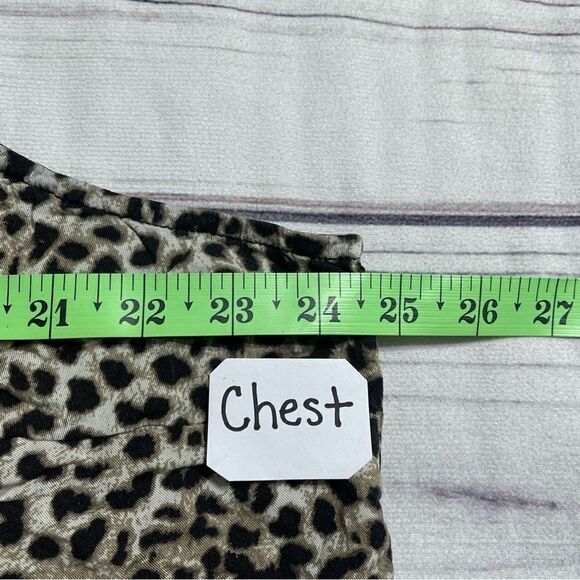 Torrid Ava Stretch Challis Cami Chee Leopard Size 4 (4X) - Picture 6 of 9